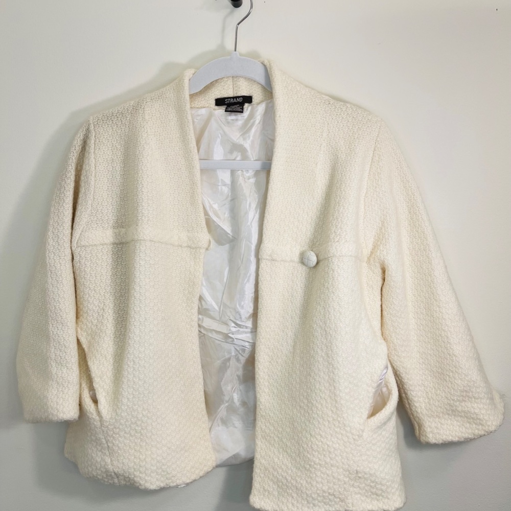 STRAND ll White Fashion Jacket